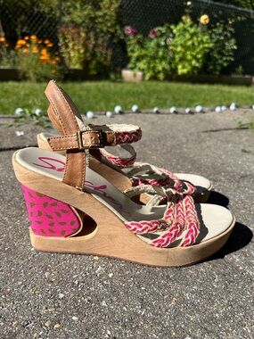 Skechers Cali Braided Strappy Wedge Sandals ✨